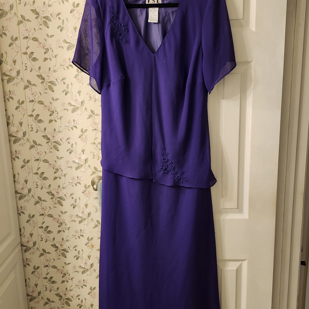 Elegant Purple Maxi Dress